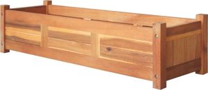 vidaXL Podwyższone donice 2 szt. drewno akacjowe 100x30x25 cm VidaXL 2