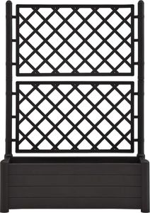 vidaXL VidaXL Skrzynia na rośliny z trejażem, 100x43x142 cm, PP, antracyt 3