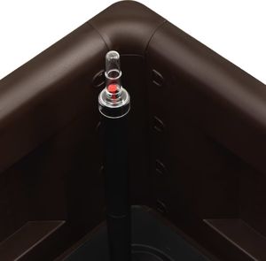 vidaXL VidaXL Podwyższona donica z systemem podlewania, mokka, 100x43x33 cm 6