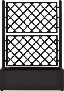 vidaXL VidaXL Podwyższona donica z treliażem i systemem podlewania, antracyt 3