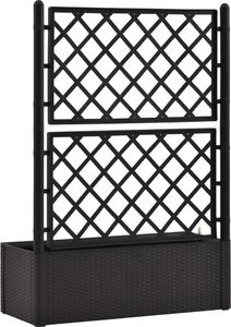 vidaXL VidaXL Podwyższona donica z treliażem i systemem podlewania, antracyt 5