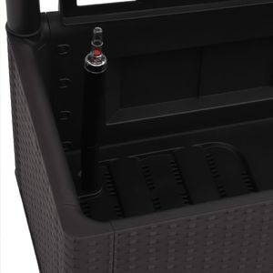 vidaXL VidaXL Podwyższona donica z treliażem i systemem podlewania, antracyt 6