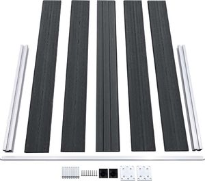 vidaXL Ogrodzenie ogrodowe WPC 699x106cm szare VidaXL 6