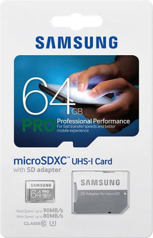 Karta Samsung Pro MicroSDXC 64 GB Class 10  (MB-MG64EA/EU) 5