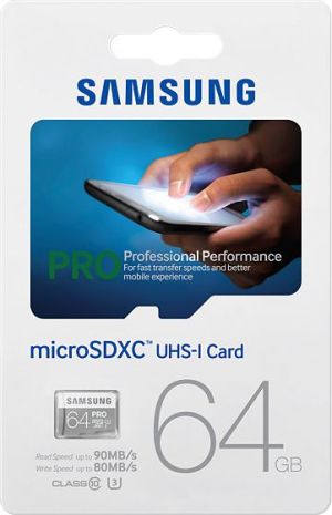 Karta Samsung Pro MicroSDXC 64 GB Class 10  (MB-MG64EA/EU) 6