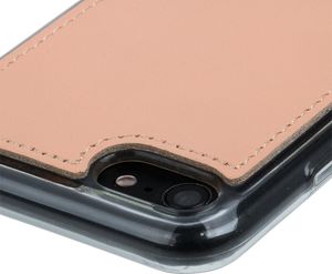 Surazo Etui na tył telefonu Surazo skóra naturalna Back case - Pastel Brzoskwiniowy 4