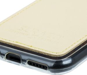 Surazo Etui na tył telefonu Surazo skóra naturalna Back case - Pastel Żółty 3