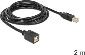 Kabel USB Delock USB-B - USB-B 2 m Czarny (83427) 1