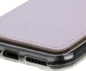Surazo Etui na tył telefonu Surazo skóra naturalna Back case - Pastel Fioletowy 3