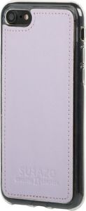 Surazo Etui na tył telefonu Surazo skóra naturalna Back case - Pastel Fioletowy 5