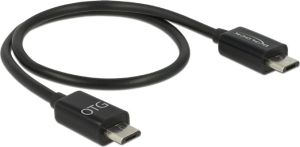 Kabel USB Delock microUSB - microUSB 0.3 m Czarny (83570) 1