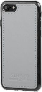 Surazo Etui na tył telefonu Surazo skóra naturalna Back case - Pastel Szary 5