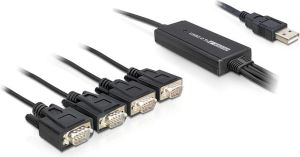 Kabel USB Delock USB-A - RS-232 1.4 m Czarny (61887) 3
