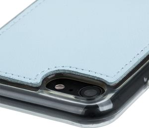 Surazo Etui na tył telefonu Surazo skóra naturalna Back case - Pastel Niebieski 4