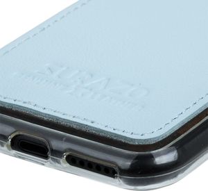 Surazo Etui na tył telefonu Surazo skóra naturalna Back case - Pastel Niebieski 3