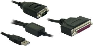 Delock Adapter USB 1.1 > 1 x port szeregowy, 1 x port równoległy 0.5m (61516) 3