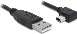 Kabel USB Delock USB-A - miniUSB 1 m Czarny (82681) 1