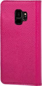 Surazo Etui na telefon Surazo ze skóry naturalnej Smart magnet RFID - Ferro Różowy 3