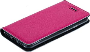 Surazo Etui na telefon Surazo ze skóry naturalnej Smart magnet RFID - Ferro Różowy 6