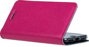 Surazo Etui na telefon Surazo ze skóry naturalnej Smart magnet RFID - Ferro Różowy 4