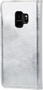 Surazo Etui na telefon Surazo ze skóry naturalnej Smart magnet RFID - Srebrny 6