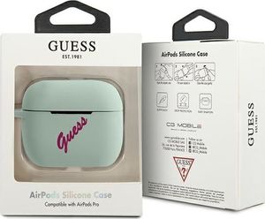 Guess Etui ochronne GUACAPLSVSBF Silicone Vintage do AirPods Pro niebiesko-różowe 3