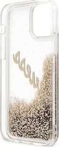 Guess Etui Guess GUHCP12LGLVSGO Apple iPhone 12 Pro Max złoty/gold hardcase Glitter Vintage Script 8