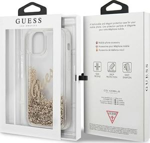 Guess Etui Guess GUHCP12LGLVSGO Apple iPhone 12 Pro Max złoty/gold hardcase Glitter Vintage Script 9