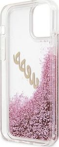 Guess Etui Guess GUHCP12LGLVSPI Apple iPhone 12 Pro Max różowy/pink hardcase Glitter Vintage Script 8