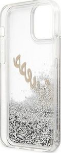 Guess Etui Guess GUHCP12LGLVSSI Apple iPhone 12 Pro Max srebrny/silver hardcase Glitter Vintage Script 8