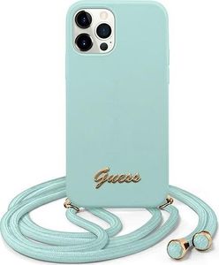 Guess Etui Guess GUHCP12LLSCLMGLB Apple iPhone 12 Pro Max jasno niebieski/light blue hardcase Metal Logo Cord 1