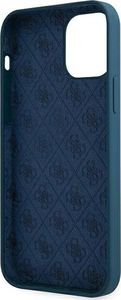 Guess Etui Guess GUHCP12LLSLMGBL Apple iPhone 12 Pro Max niebieski/blue hardcase Metal Logo Script 7