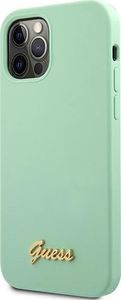 Guess Etui Guess GUHCP12LLSLMGGN Apple iPhone 12 Pro Max zielony/green hardcase Metal Logo Script 2