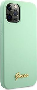 Guess Etui Guess GUHCP12LLSLMGGN Apple iPhone 12 Pro Max zielony/green hardcase Metal Logo Script 4