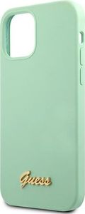 Guess Etui Guess GUHCP12LLSLMGGN Apple iPhone 12 Pro Max zielony/green hardcase Metal Logo Script 6