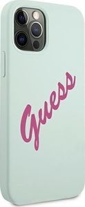 Guess Etui Guess GUHCP12LLSVSBF Apple iPhone 12 Pro Max niebieski fuksja/blue fuschia hardcase Silicone Vintage 4