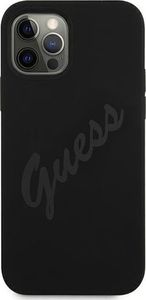 Guess Etui Guess GUHCP12LLSVSBK Apple iPhone 12 Pro Max czarny/black hardcase Script Vintage 3
