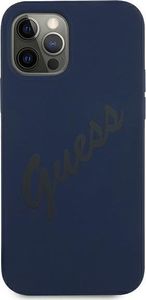 Guess Etui Guess GUHCP12LLSVSBL Apple iPhone 12 Pro Max niebieski/blue hardcase Script Vintage 3