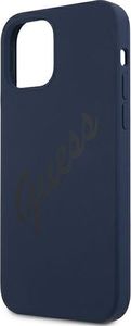 Guess Etui Guess GUHCP12LLSVSBL Apple iPhone 12 Pro Max niebieski/blue hardcase Script Vintage 6