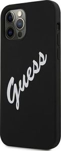 Guess Etui Guess GUHCP12LLSVSBW Apple iPhone 12 Pro Max czarno biały/black white hardcase Silicone Vintage 2
