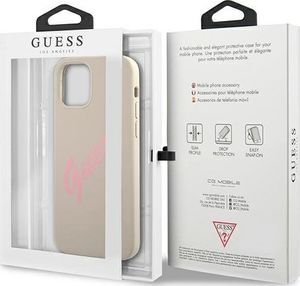 Guess Etui Guess GUHCP12LLSVSGP Apple iPhone 12 Pro Max szaro różowy/grey pink hardcase Silicone Vintage 8