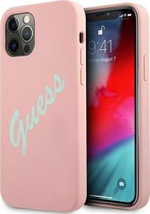 Guess Etui Guess GUHCP12LLSVSPG Apple iPhone 12 Pro Max różowo zielony/green pink hardcase Silicone Vintage 1