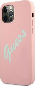 Guess Etui Guess GUHCP12LLSVSPG Apple iPhone 12 Pro Max różowo zielony/green pink hardcase Silicone Vintage 2