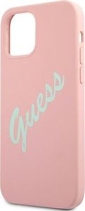 Guess Etui Guess GUHCP12LLSVSPG Apple iPhone 12 Pro Max różowo zielony/green pink hardcase Silicone Vintage 6