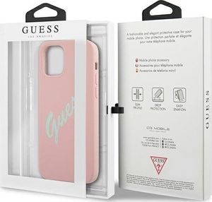 Guess Etui Guess GUHCP12LLSVSPG Apple iPhone 12 Pro Max różowo zielony/green pink hardcase Silicone Vintage 8