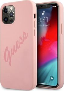 Guess Etui Guess GUHCP12LLSVSPI Apple iPhone 12 Pro Max różowy/pink hardcase Script Vintage 1
