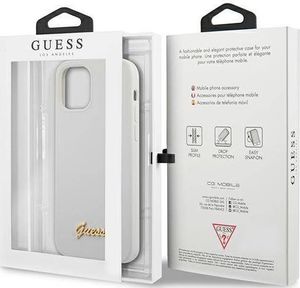 Guess Etui Guess GUHCP12MLSLMGWH Apple iPhone 12/12 Pro biały/white hardcase Metal Logo Script 8