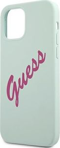 Guess Etui Guess GUHCP12MLSVSBF Apple iPhone 12/12 Pro niebieski fuksja/blue fuschia hardcase Silicone Vintage 6