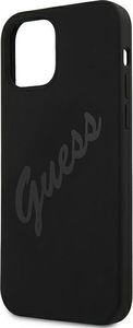 Guess Etui Guess GUHCP12MLSVSBK Apple iPhone 12/12 Pro czarny/black hardcase Script Vintage 6
