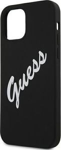 Guess Etui Guess GUHCP12MLSVSBW Apple iPhone 12/12 Pro czarno biały/black white hardcase Silicone Vintage 6